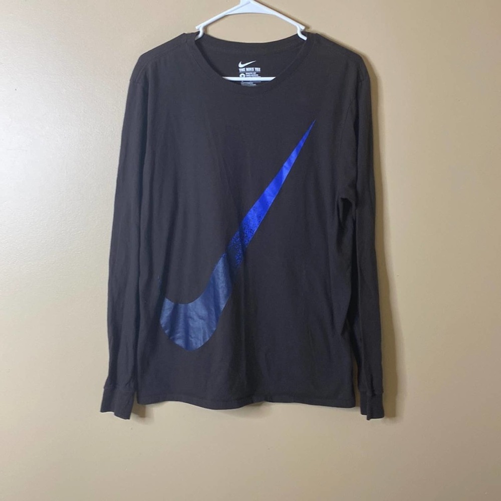 Black and Blue Nike Long Sleeve T-Shirt